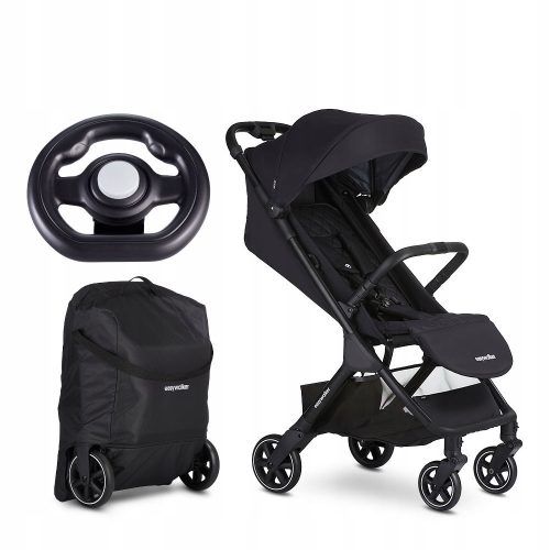  Self-folding stroller Easywalker Jackey black + handlebar for Easywalker stroller black