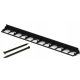 Edgings for the garden - Plastic garden edging Robkat 101 cm x 7.8 cm black