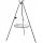  Tripod grill garden campfire grate 80 cm chrome reel crank