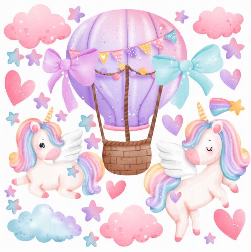  LARGE WALL STICKERS FOR GIRLS UNICORNS