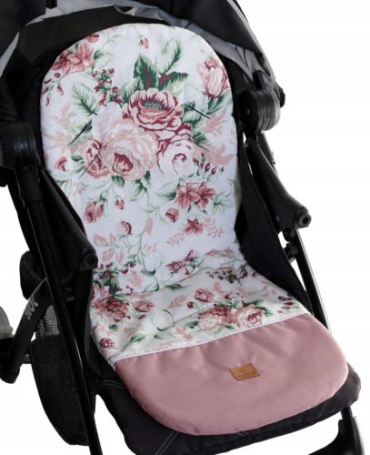  Rose-colored stroller insert with waterproof footrest