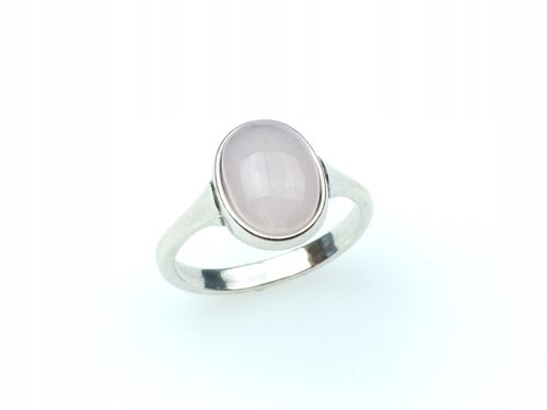  Silver ring stone rose quartz sizes