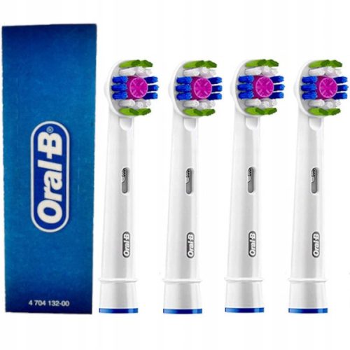  Oral-B 3D White Electric Toothbrush Heads, 4 Pack