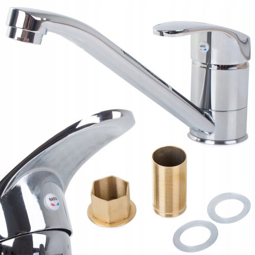 Verk Group Classic Stand Kitchen Faucet, Silver