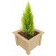  GoodFreshDecor flowerpot 40 cm x 40 x 30 cm natural wood