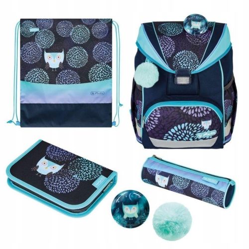  UltraLight Plus Owl HERLITZ school bag set
