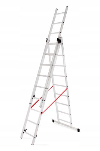 Leitermann Ladder 7.2 m Aluminum 3 x 9 to 150 kg