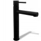 Rea Tess floor-standing washbasin faucet, black