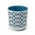 Flowerpot Lamela 30 cm x 30 x 32 cm Diameter 29 cm Plastic white, shades of blue