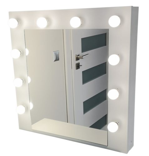 Bathroom mirror Meblano wall mirror, square, 680 x 680 mm
