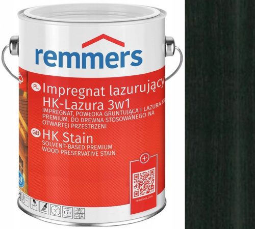 REMMERS HK-LASUR LATURE POUR FAÇADES 5L ÉBÈNE