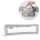  Protective bed rail Nukido 722400 180 x 42 x 35 cm grey