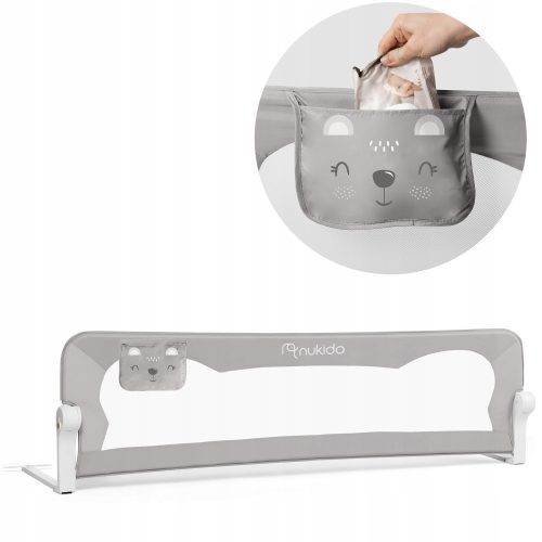  Protective bed rail Nukido 722400 180 x 42 x 35 cm grey