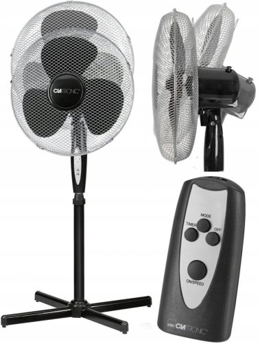  Clatronic VL3741 Ventilateur sur pied noir