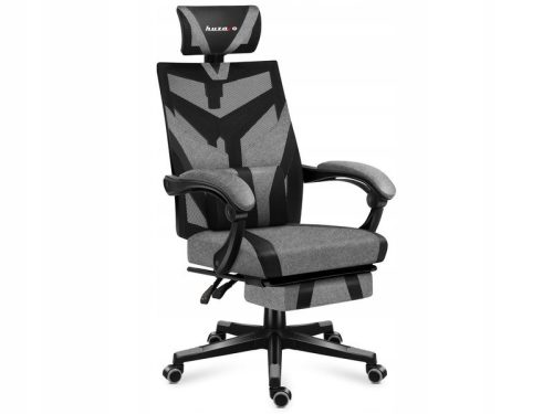  Huzaro Combat 5.0 Grey Gaming Chair, Black and Grey Mesh