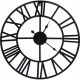 Clock for home Asato wall clock black 50cm