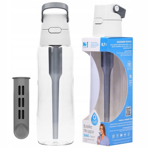  Dafi Solid filter bottle 0.7 l silver/grey