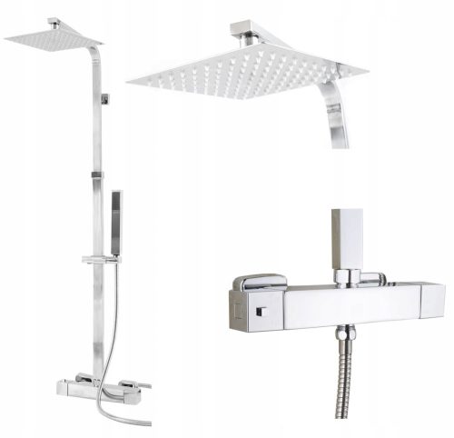 Thermostatic AQ rain shower set