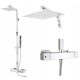 Thermostatic AQ rain shower set