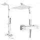 Thermostatic AQ rain shower set