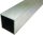 Aluminum profile 6 cm x 6 cm, length 150 cm, thickness 5 mm