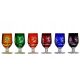 Glasses and cups Tincture glasses, vodka glassesmilenakrysztaly.pl Grass transparent, multicolored 35 ml 6 pcs.