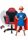  Huzaro Ranger 1.0 Gaming Chair, Black and Red Fabric