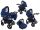  BAVARIO Stars DARK BLUE 3in1 Stroller