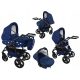  BAVARIO Stars DARK BLUE 3in1 Stroller