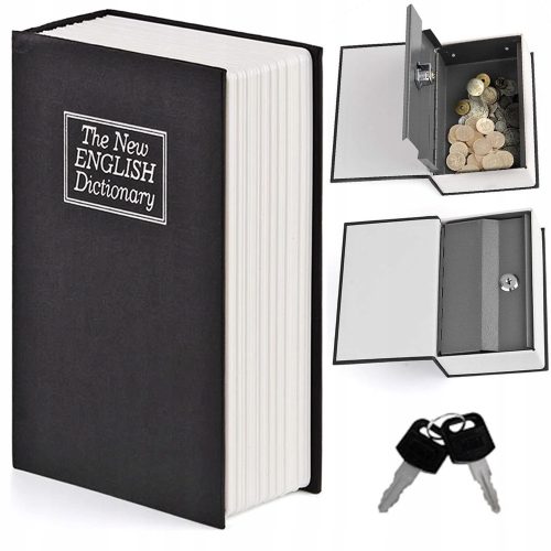  Safe, metal box, hidden in a book, large, 24 x 15