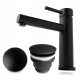 Stellman black pedestal washbasin faucet