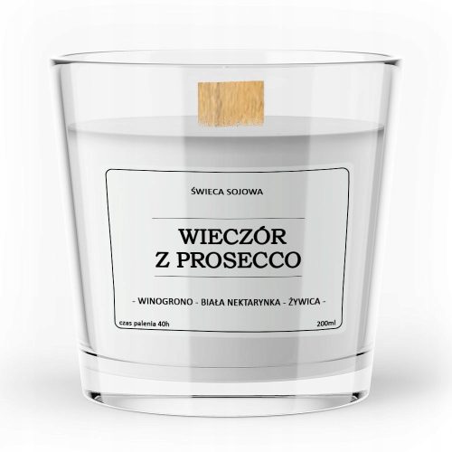 Candles Soy scented candle EVENING WITH PROSECCO Vitafarm 1 pc.