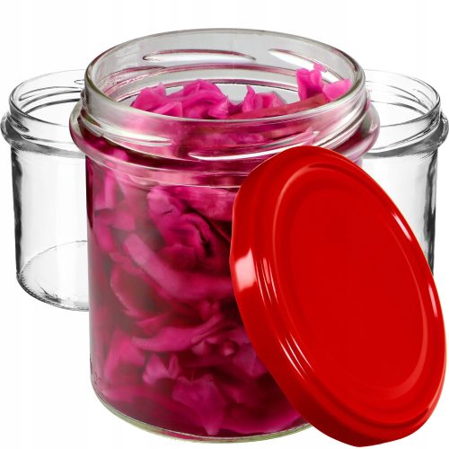 Food container 20x GLASS 350 ml FOR JAM, HONEY, MEAT CAPS FI82