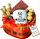  MERCI Cake Gift Basket Sweets Set for GRANDMA GRANDPA birthday name