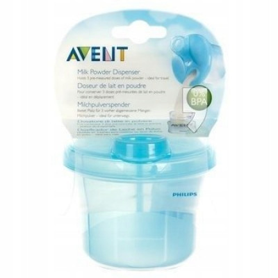  PHILIPS AVENT CONVENIENT MILK POWDER DISPENSER 3 COMPARTMENTS 260ML SCF135/06