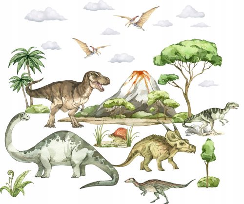 Decorative Wall Stickers Wall Stickers for Children, Dinosaurs, Trees