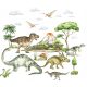 Decorative Wall Stickers Wall Stickers for Children, Dinosaurs, Trees