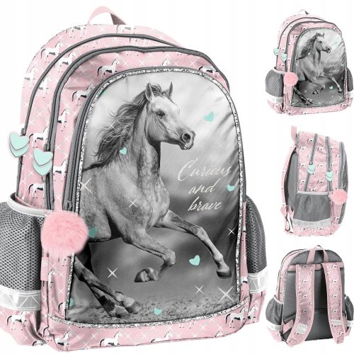  SCHOOL BACKPACK FOR GIRLS, MAJESTIC HORSE