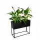 Pots and planters for outdoor and garden Palazzo Decor Flowerpot 55 cm x 21 x 35 cm White Metal