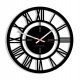 Clock for home ATENASTYLE wall clock black 30cm