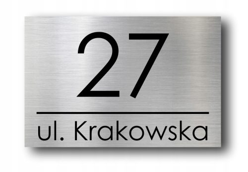 Multeo house number 30 x 20 cm