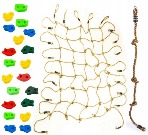  SET playground accessories: stones + rope + net