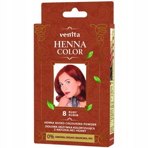  Venita Henna Color herbal coloring conditioner with natural henna 8 Rubin