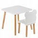  CHILDREN'S FURNITURE SET, TABLE 50x50 AND BEAR CHAIR