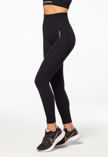  BLACK SEAMLESS FITNESS CARPATREE LEGGINGS - M