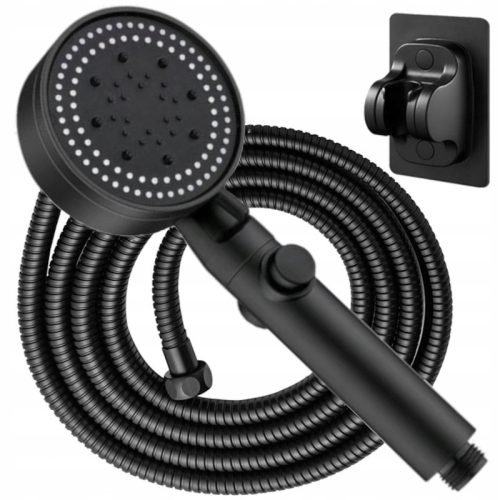 Shower Head Water Saving Black