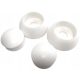 Plugs and caps for gates and fences Two-piece M10 screw cap, white, 50 pieces