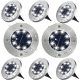 Garden lamps stuck in the ground DDK solar lamp, silver, 13 cm, 8 pieces.