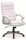  Fauteuil pivotant confortable Q-087, éco-cuir blanc signal