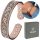  WOMEN'S magnetic copper bracelet BANGLA with MAGNETS flower ornament